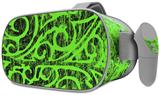 Decal style Skin Wrap compatible with Oculus Go Headset - Folder Doodles Neon Green (OCULUS NOT INCLUDED)