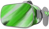 Decal style Skin Wrap compatible with Oculus Go Headset - Paint Blend Green (OCULUS NOT INCLUDED)