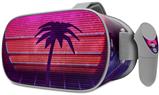 Decal style Skin Wrap compatible with Oculus Go Headset - Synth Beach (OCULUS NOT INCLUDED)