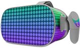 Decal style Skin Wrap compatible with Oculus Go Headset - Faded Dots Purple Green (OCULUS NOT INCLUDED)