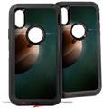 2x Decal style Skin Wrap Set compatible with Otterbox Defender iPhone X and Xs Case - Ar44 Space (CASE NOT INCLUDED)