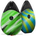 Skin Decal Wrap 2 Pack compatible with Suorin Drop Paint Blend Green VAPE NOT INCLUDED
