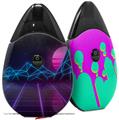 Skin Decal Wrap 2 Pack compatible with Suorin Drop Synth Mountains VAPE NOT INCLUDED