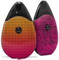 Skin Decal Wrap 2 Pack compatible with Suorin Drop Faded Dots Hot Pink Orange VAPE NOT INCLUDED