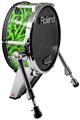 Skin Wrap works with Roland vDrum Shell KD-140 Kick Bass Drum Folder Doodles Neon Green (DRUM NOT INCLUDED)
