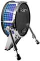 Skin Wrap works with Roland vDrum Shell KD-140 Kick Bass Drum Faded Dots Purple Green (DRUM NOT INCLUDED)