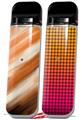Skin Decal Wrap 2 Pack for Smok Novo v1 Paint Blend Orange VAPE NOT INCLUDED