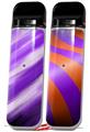 Skin Decal Wrap 2 Pack for Smok Novo v1 Paint Blend Purple VAPE NOT INCLUDED