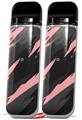 Skin Decal Wrap 2 Pack for Smok Novo v1 Jagged Camo Pink VAPE NOT INCLUDED
