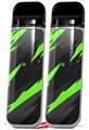 Skin Decal Wrap 2 Pack for Smok Novo v1 Jagged Camo Neon Green VAPE NOT INCLUDED