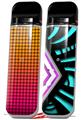 Skin Decal Wrap 2 Pack for Smok Novo v1 Faded Dots Hot Pink Orange VAPE NOT INCLUDED