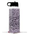 Skin Wrap Decal compatible with Hydro Flask Wide Mouth Bottle 32oz Folder Doodles Lavender (BOTTLE NOT INCLUDED)