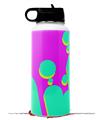 Skin Wrap Decal compatible with Hydro Flask Wide Mouth Bottle 32oz Drip Teal Pink Yellow (BOTTLE NOT INCLUDED)