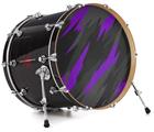 Vinyl Decal Skin Wrap for 22" Bass Kick Drum Head Jagged Camo Purple - DRUM HEAD NOT INCLUDED