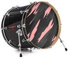 Vinyl Decal Skin Wrap for 22" Bass Kick Drum Head Jagged Camo Pink - DRUM HEAD NOT INCLUDED
