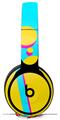 WraptorSkinz Skin Skin Decal Wrap works with Beats Solo Pro (Original) Headphones Drip Yellow Teal Pink Skin Only BEATS NOT INCLUDED