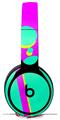 WraptorSkinz Skin Skin Decal Wrap works with Beats Solo Pro (Original) Headphones Drip Teal Pink Yellow Skin Only BEATS NOT INCLUDED