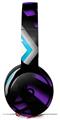 WraptorSkinz Skin Skin Decal Wrap works with Beats Solo Pro (Original) Headphones Black Waves Neon Teal Purple Skin Only BEATS NOT INCLUDED