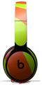 WraptorSkinz Skin Skin Decal Wrap works with Beats Solo Pro (Original) Headphones Two Tone Waves Neon Green Orange Skin Only BEATS NOT INCLUDED