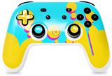 Skin Decal Wrap works with Original Google Stadia Controller Drip Yellow Teal Pink Skin Only CONTROLLER NOT INCLUDED