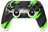 Skin Decal Wrap works with Original Google Stadia Controller Jagged Camo Neon Green Skin Only CONTROLLER NOT INCLUDED