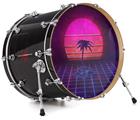 Decal Skin works with most 26" Bass Kick Drum Heads Synth Beach - DRUM HEAD NOT INCLUDED