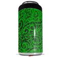WraptorSkinz Skin Decal Wrap compatible with Yeti 16oz Tall Colster Can Cooler Insulator Folder Doodles Green (COOLER NOT INCLUDED)