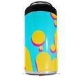 WraptorSkinz Skin Decal Wrap compatible with Yeti 16oz Tall Colster Can Cooler Insulator Drip Yellow Teal Pink (COOLER NOT INCLUDED)