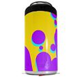 WraptorSkinz Skin Decal Wrap compatible with Yeti 16oz Tall Colster Can Cooler Insulator Drip Purple Yellow Teal (COOLER NOT INCLUDED)