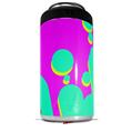 WraptorSkinz Skin Decal Wrap compatible with Yeti 16oz Tall Colster Can Cooler Insulator Drip Teal Pink Yellow (COOLER NOT INCLUDED)
