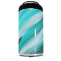 WraptorSkinz Skin Decal Wrap compatible with Yeti 16oz Tall Colster Can Cooler Insulator Paint Blend Teal (COOLER NOT INCLUDED)