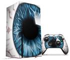 WraptorSkinz Skin Wrap compatible with the 2020 XBOX Series X Console and Controller Eyeball Blue (XBOX NOT INCLUDED)