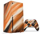 WraptorSkinz Skin Wrap compatible with the 2020 XBOX Series X Console and Controller Paint Blend Orange (XBOX NOT INCLUDED)