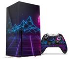 WraptorSkinz Skin Wrap compatible with the 2020 XBOX Series X Console and Controller Synth Mountains (XBOX NOT INCLUDED)