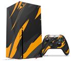 WraptorSkinz Skin Wrap compatible with the 2020 XBOX Series X Console and Controller Jagged Camo Orange (XBOX NOT INCLUDED)