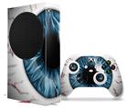 WraptorSkinz Skin Wrap compatible with the 2020 XBOX Series S Console and Controller Eyeball Blue (XBOX NOT INCLUDED)