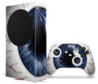 WraptorSkinz Skin Wrap compatible with the 2020 XBOX Series S Console and Controller Eyeball Blue Dark (XBOX NOT INCLUDED)