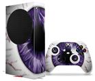 WraptorSkinz Skin Wrap compatible with the 2020 XBOX Series S Console and Controller Eyeball Purple (XBOX NOT INCLUDED)