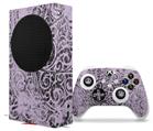 WraptorSkinz Skin Wrap compatible with the 2020 XBOX Series S Console and Controller Folder Doodles Lavender (XBOX NOT INCLUDED)