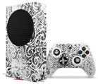 WraptorSkinz Skin Wrap compatible with the 2020 XBOX Series S Console and Controller Folder Doodles White (XBOX NOT INCLUDED)