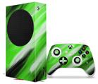 WraptorSkinz Skin Wrap compatible with the 2020 XBOX Series S Console and Controller Paint Blend Green (XBOX NOT INCLUDED)