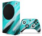WraptorSkinz Skin Wrap compatible with the 2020 XBOX Series S Console and Controller Paint Blend Teal (XBOX NOT INCLUDED)