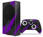 WraptorSkinz Skin Wrap compatible with the 2020 XBOX Series S Console and Controller Jagged Camo Purple (XBOX NOT INCLUDED)