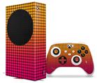 WraptorSkinz Skin Wrap compatible with the 2020 XBOX Series S Console and Controller Faded Dots Hot Pink Orange (XBOX NOT INCLUDED)