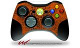 XBOX 360 Wireless Controller Decal Style Skin - Folder Doodles Burnt Orange (CONTROLLER NOT INCLUDED)