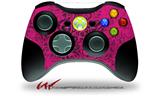 XBOX 360 Wireless Controller Decal Style Skin - Folder Doodles Fuchsia (CONTROLLER NOT INCLUDED)