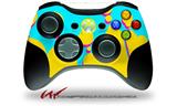 XBOX 360 Wireless Controller Decal Style Skin - Drip Yellow Teal Pink (CONTROLLER NOT INCLUDED)