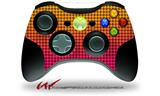 XBOX 360 Wireless Controller Decal Style Skin - Faded Dots Hot Pink Orange (CONTROLLER NOT INCLUDED)