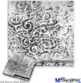 Decal Skin compatible with Sony PS3 Slim Folder Doodles White