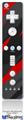 Wii Remote Controller Face ONLY Skin - Jagged Camo Red